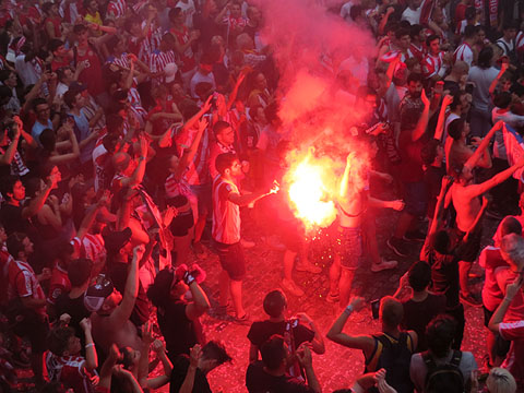 La celebraci&oacute; a la pla&ccedil;a del Vi