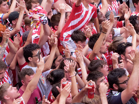 La celebraci&oacute; a la pla&ccedil;a del Vi