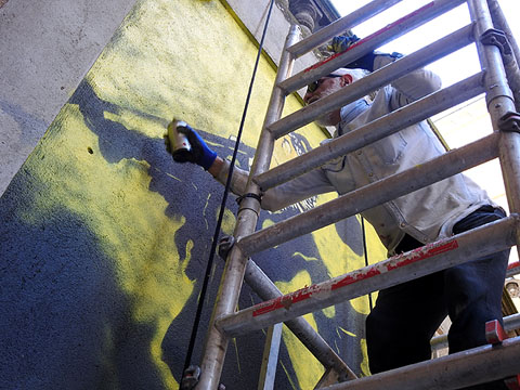 Proc&eacute;s de pintat del mural