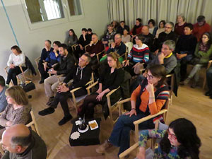 Actuaci&oacute; de l'alguer&egrave;s Davide Casu a l'escola de dansa glosa i can&ccedil;&oacute; d'arrel tradicional 'El Foment
