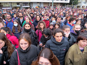 Commemoraci&oacute; del Dia de la Dona 2022 a la pla&ccedil;a de l'U d'octubre de 2017