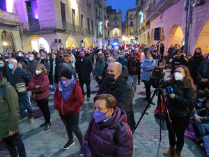 Commemoració del Dia de la Dona 2022 a la plaça del Vi