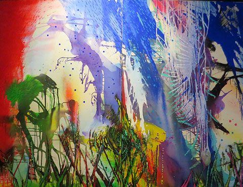 Gruta de llunari. 2020. Acr&iacute;lic sobre tela