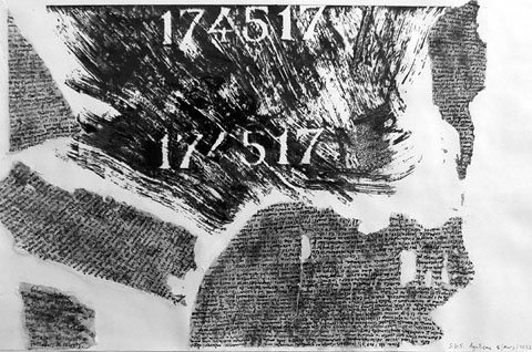 Obra d'Alexandra Gen&iacute;s. 174517 era el n&uacute;mero de Primo Levi al camp d'Auschwitz