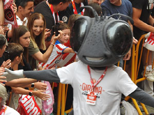 Celebraci&oacute; del Girona FC a la Champions League
