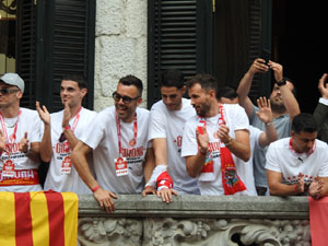 Celebraci&oacute; del Girona FC a la Champions League
