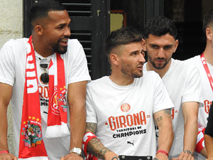 Celebració del Girona FC a la Champions League