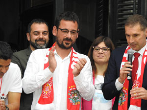 Celebració del Girona FC a la Champions League