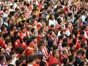 Celebració del Girona FC a la Champions League