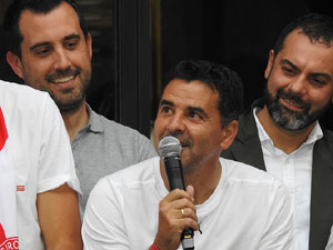 Celebració del Girona FC a la Champions League