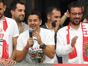 Celebració del Girona FC a la Champions League