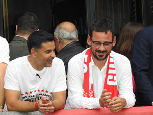 Celebració del Girona FC a la Champions League