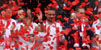 Celebracióa a la plaça del Vi de la classificació del Girona FC per la Champions League