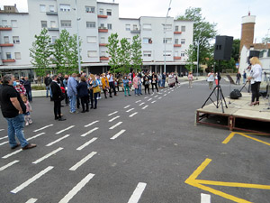 Inauguració de la plaça de Germans Sàbat