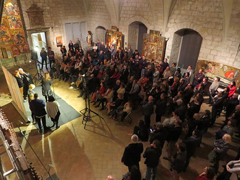 Presentació de l'exposició al Museu d'Art de Girona