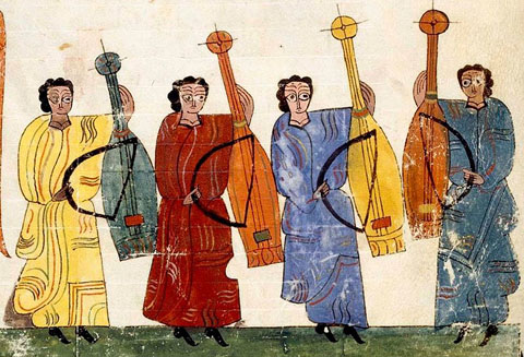 Personatges tocant f&iacute;dules