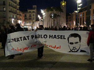Manifestació per la llibertat de Pablo Hasél