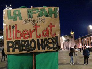 Manifestació per la llibertat de Pablo Hasél