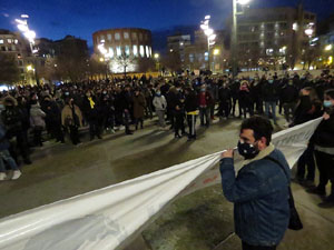 Manifestació per la llibertat de Pablo Hasél