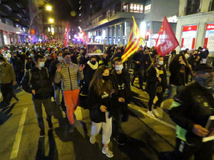 Manifestació per la llibertat de Pablo Hasél