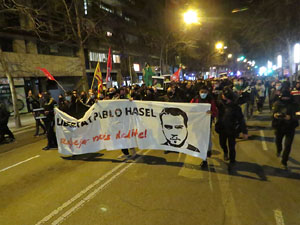 Manifestació per la llibertat de Pablo Hasél