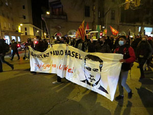 Manifestació per la llibertat de Pablo Hasél