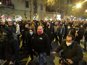 Manifestació per la llibertat de Pablo Hasél