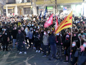 Manifestació per la llibertat de Pablo Hasél