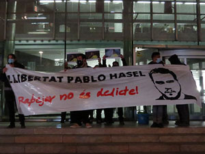 Manifestació per la llibertat de Pablo Hasél