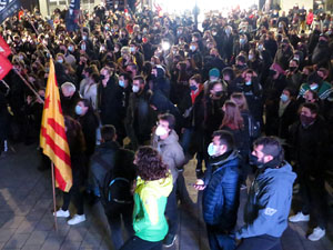 Manifestació per la llibertat de Pablo Hasél