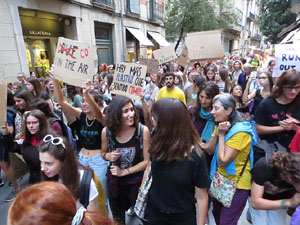 Manifestaci&oacute; contra el canvi clim&agrave;tic organitzada per Fridays for Future i Revoluci&oacute; o Extinci&oacute;