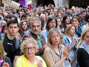 Manifestaci&oacute; contra la sent&egrave;ncia de La Manada