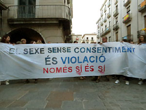 Manifestaci&oacute; contra la sent&egrave;ncia de La Manada
