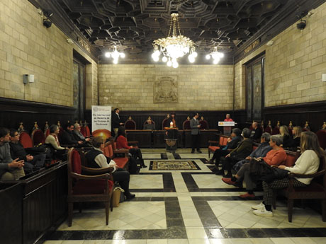 Dia de la Mem&ograve;ria de l'Holocaust i la Prevenci&oacute; dels Crims contra la Humanitat al Sal&oacute; de Plens de l'Ajuntament de Girona