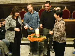 Dia de la Memòria de l'Holocaust i la Prevenció dels Crims contra la Humanitat al Saló de Plens de l'Ajuntament de Girona