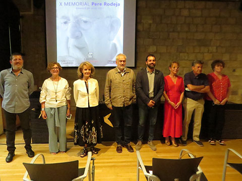 Foto de grup al final de l'acte