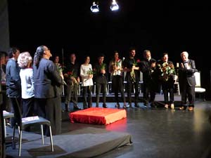 Representació de 'El Pessebre gòtic de Girona' de Josep Tarrés a la sala La Planeta