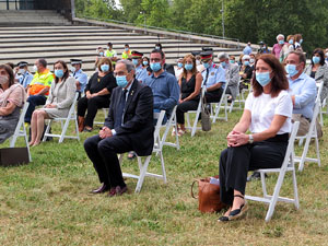 Homenatge en record de les v&iacute;ctimes de la Covid-19 al Parc de les Ribes del Ter