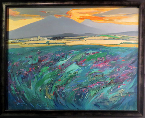 Cabanelles i muntanya del Mont. Un camp d'userda florida, 1976. 73 x 92