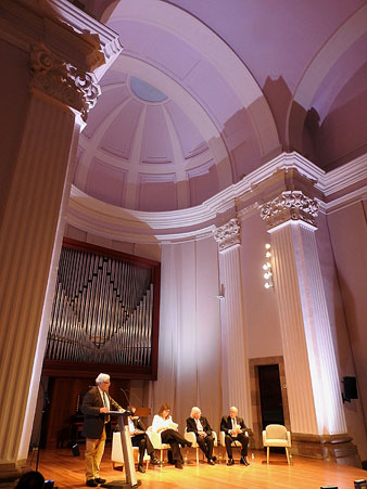 Un moment de la presentaci&oacute; a la Casa de Cultura