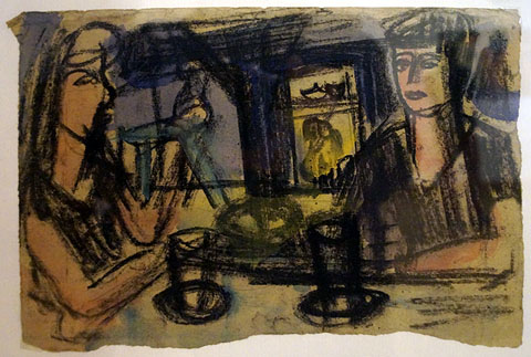 Dibuix. Enric Marquès. 1941-1989. Tècnica mixta sobre paper