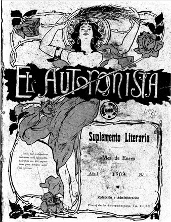 Portada del primer número del Suplement Literari de L'Autonomista, editat el gener de 1902