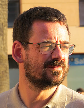 Lalcalde de Girona, Lluc Salellas i Vilar, durant l'homenatge