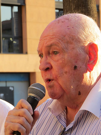 El president de lAssociació de Veïns del Mercadal, Fernando Giron Cardona, durant l'acte