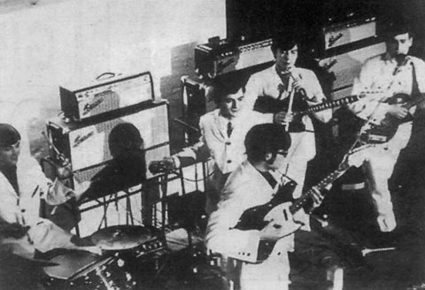 Los 5 Diablos. Il&middot;lustraci&oacute; de l'article '7a Fira del Disc de Girona' publicat a 'Pres&egrave;ncia' el 21/2/1999