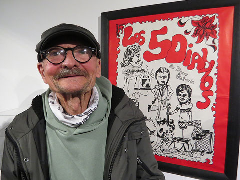Teo Arias a l'exposici&oacute; de Los 5 Diablos a la Casa de Cultura de Girona. 13/2/2026