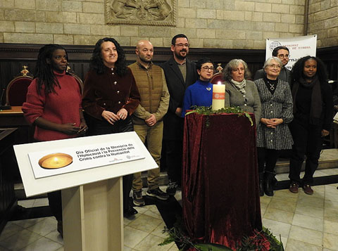 Foto de grup al final de l'acte