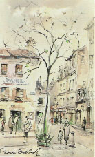 Canal &agrave; Soissons. Bernard Buffet. 1964