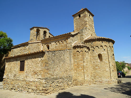 Conjunt de l'esgl&eacute;sia de Sant Pere d'Ullastret