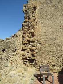 Muralla a la zona de l'antic transformador